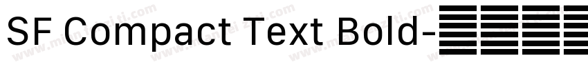 SF Compact Text Bold字体转换